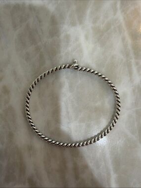 James Avery Sterling Silver Twisted Rope Bangle Bracelet